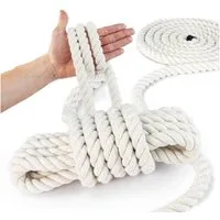 DQ-PP Seil DQ-PP Baumwollseil, 6-20mm, 1m, Baumwollkordel, Makramee, Garn