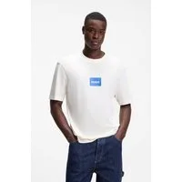 HUGO Blue T-Shirt Regular Fit, Kurzarm, Hugo-Print