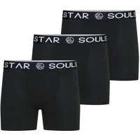 SOULSTAR Boxershorts MUBOXER3 (Packung, 3-St., 3er-Pack) Basic Herren Unterhosen Unterwäsche Extra Weiches Material Männer