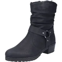 Rieker Winterstiefelette, Westernstiefelette, Cowboyboots, Blockabsatz, mit Zierriemen