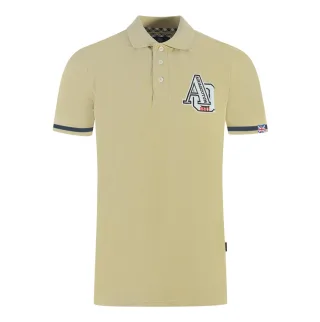 Aquascutum AQ 1851 Gesticktes Poloshirt in Beige