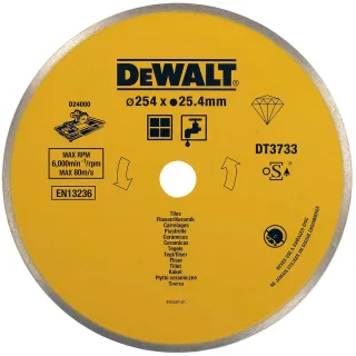 DEWALT Eco4 Diamanttrennscheibe für stationäre Fliesensägen universal - DT3733-XJ