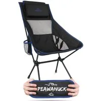 normani Campingstuhl Ultraleichter Campingstuhl Peawanuck, Outdoorstuhl Hochlehner Faltstuhl Strandstuhl Anglerstuhl