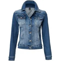 heine Blusenblazer Jeans-Jacke Langarm