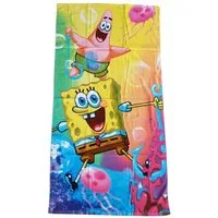 Jerry Fabrics Handtuch Spongebob Schwammkopf Handtuch Strandtuch 70x140cm 100% Baumwolle, Frottee (1-St)