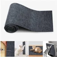 wohnTRAUM24 Kratzmatte Kratzmatte 200x40 CM Selbstklebend Kratzteppich Katze Wand Sofa, (Kratzmatte Sofa, Katzen Möbel Schutz, DIY Kratzpad, Kratzschutzmatte), Kratzteppich Ecke DIY Climbing Cat Scratcher Mat AntiKratz