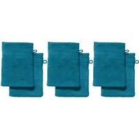 REDBEST Waschhandschuh Waschhandschuh "Chicago" 6er-Pack, Frottier, Walk-Frottier Uni