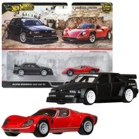 Hot Wheels Spielzeug-Rennwagen Alfa Romeo 155 V6 TI & Alfa Romeo 33 Hot Wheels Premium Fahrzeuge
