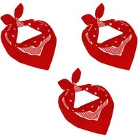 Betz Nickituch 3er Pack Bandana Kopftuch Halstuch klassischem Punktemuster 55 x 55cm, (3-St)