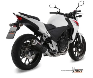 Sport Auspuff MIVV GP Steel BLACK Honda CBR 500 R Bj. 2013-2015 Typ: PC44 +ABE