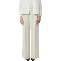 comma Stoffhose mit geradem Bein und Bundfalten