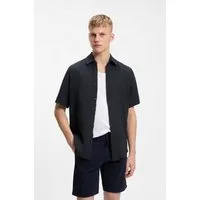 BOSS ORANGE Kurzarmhemd Rash Premium Herrenmode aus reinem Leinen, regular fit