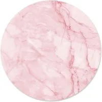 younikat Mauspad Mauspad mit Motiv Marmor Look rosa weiß Ø 22 cm abwischbare Oberfläche