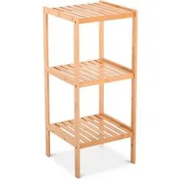 Raburg Standregal Badregal, Bambus, Keda, 3 Böden, für Bad, Küche oder Wohnraum