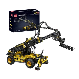 Mould King 19009 Pneumatic Telescopic Forklift Technical Vehicle Simulation Truck Model Building Block Brick Assembly Ki