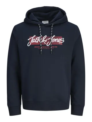 JACK&JONES - JJURBAN SWEAT HOOD Sky Captain - Gr. - L