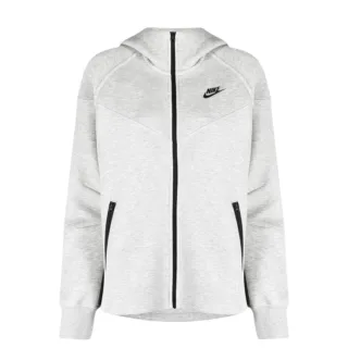 Nike - Hoodie mit durchgehendem Reißverschluss für Damen (Grau)