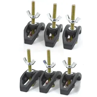 6PCS CNC Arcuate Press Plate Clamps Engraving Machine T Track Hold Down Clamps Fixture Fastening Platen Router Woodworki