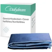 Dailydream Gewichtsdecke Ersatzbezug für Gewichtsdecke, premium Baumwolle, waschbar, Füllung: ohne Füllung, Ersatzbezug aus hochwertiger Baumwolle und Eckbändern