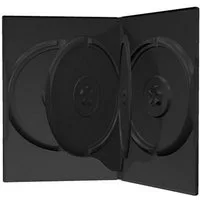Mediarange DVD-Hülle 10 DVD CD Hüllen 4fach 4er-DVD-Box schwarz