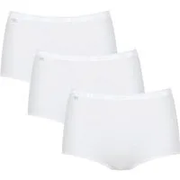 sloggi Maxislip Basic+ (3er Pack) perfekter Sitz, Baumwollmischung, weich, elastisch