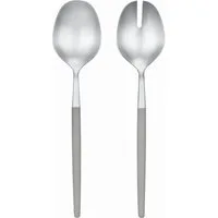 blomus Besteck-Set MAXIME Salatbesteck mourning dove 2tlg, Edelstahl matt, Kunststoff