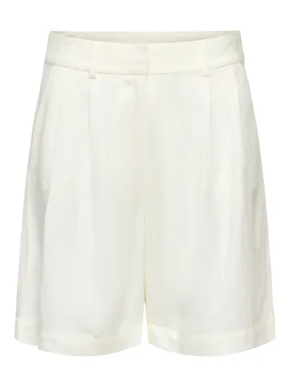 ONLY - ONLWINDY LIFE HW LINEN BL SHORTS TLR Cloud Dancer - Gr. - 42
