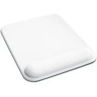 CSL Gaming Mauspad Office Gel Mousepad mit Handgelenkpolster 225 x 280 x 20 mm, Handballenauflage, Gelpolster ergonomisch, abwaschbar, weiß
