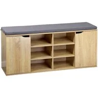 KESPER® Schuhschrank Schuhschrank mit Sitzkissen, 2 Türen, FSC