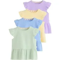 Next Schößchenshirt T-Shirts mit Schößchen für Babys im 4er-Pack (4-tlg)