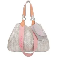 Fritzi aus Preußen Henkeltasche Izzy Medium Limited Painted Straw, mit abnehmbarem Brillenetui