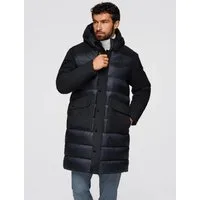 OMBRE Steppmantel Lange Steppjacke für Herren mit großen Taschen