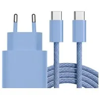 Futurea Ladeset für iPhone Ladekabel USB-C Kabel für iPhone 16 17 18 Pro Max Smartphone-Ladegerät (3000 mA, Set, Komplett Ladeset mit Stecker und Kabel, Unterstützt Fast Charging für Apple Samsung Galaxy Google Pixel)