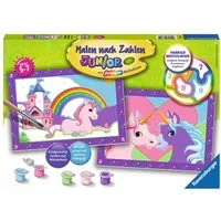 Ravensburger Malen nach Zahlen Ravensburger Malen nach Zahlen Serie Junior Bunte Einhornwelt 27774