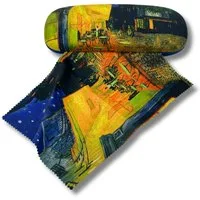 Fridolin Brillenetui Brillenetui Hardcase mit Stoffbezug und Reinigungstuch aus Mikrofaser