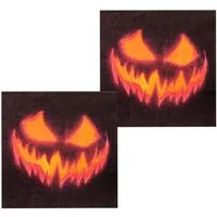 Boland Papierserviette 20 Horror Kürbis Servietten - Halloween Deko, Auf den Kürbis gekommen: Deko für Halloweenpartys!