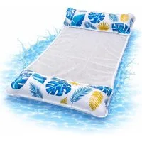 TK Gruppe Luftmatratze Luftmatratze Pool aufblasbar – Wasserhängematte & Schwimmkissen