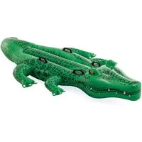 Intex Aufblasbare Schwimmfigur Wasser Spielzeug Ride-On Krokodil Giant Gator 203cm x 114cm ab 3