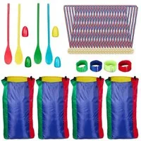 relaxdays Spielesammlung Outdoor Spiele für Kinder im Set, Outdoor Spiele für Kinder im Set