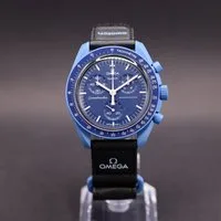 Swatch Chronograph Moonswatch Mission to Neptune Bioceramic SO33N100, (1-tlg)