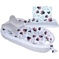 Primawela Bettnestchen Baby MINKY Nestchen Kokon Kuschelnest Kissen Decke Schmetterlingkissen