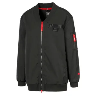 Puma x Adriana Lima Long Black Womens Bomber Jacke 519149 01