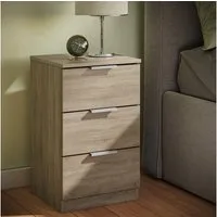 Vicco Nachtschrank Fino, Sonoma, mit Schubladen (2-St)