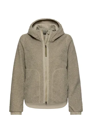 camel active - Polar-Fleecejacke mit fester Kapuze sage - Gr. - 34