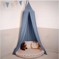lilimaus Betthimmel Baldachin für Kinderzimmer aus 100% Musselin - handgenäht (1-tlg), Rückzugsort für Bett, Kuschelecke & Leseplatz - weicher Musselin