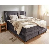 OTTO home Boxspringbett MIVVA inkl. Bettkasten & Topper, Komfortliegehöhe: 67cm, Breite: 180cm, in H3, H4 oder Hmix H3/H4, wahlweise mit oder ohne LED-Leuchten