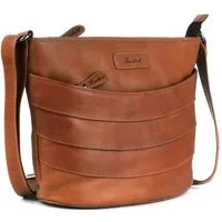 Benthill Umhängetasche Damen Echt Leder Handtasche Shopper Vintage Umhängetasche, Schultergurt / Umhängegurt Reißverschlussfach