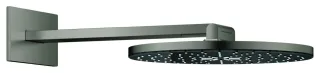 GROHE Kopfbrause-Set Rainshower Aqua 107056, 2 Strahl Brausearm hard graphite geb., 107056AL00 107056AL00