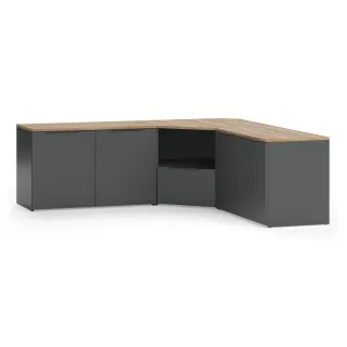 Vicco Wohnwand, Anthrazit, Holzwerkstoff, Rechteckig, 68x50x68 cm, Wohnzimmer, Wohnwände, Anbauwände