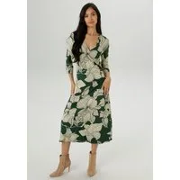 Aniston SELECTED Jerseykleid mit V-Ausschnitt in Wickel-Optik